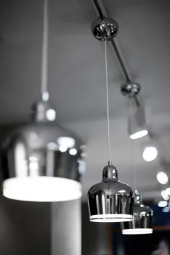 Artek Aalto pendellampa A330S ”Golden Bell”, krom