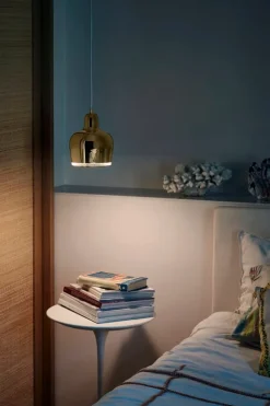 Artek Aalto pendellampa A330S ”Golden Bell”, mässing