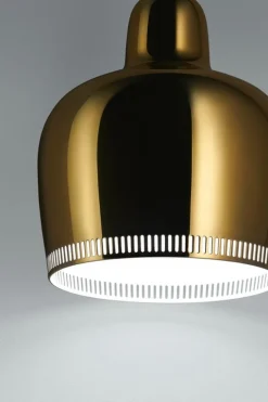 Artek Aalto pendellampa A330S ”Golden Bell”, mässing