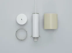 Artek Aalto pendellampa A110 ”Hand Grenade”, vit - linne