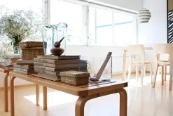 Artek Aalto pendellampa A331 ”Beehive”, vit - mässing