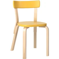 Artek Aalto stol 69, gul