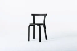 Artek Aalto stol 68, helsvart