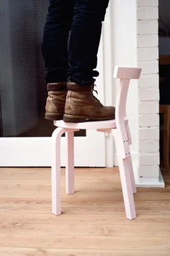 Artek Aalto stol 68, helsvart