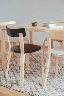 Artek Aalto stol 69, svart