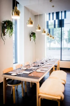 Artek Aalto stol 66, svart linoleum