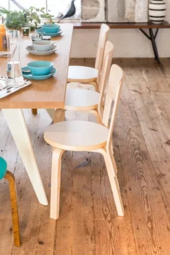 Artek Aalto stol 66, vit laminat