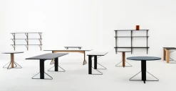 Artek Kaari vägghylla med skrivbord REB 010, svart - ek