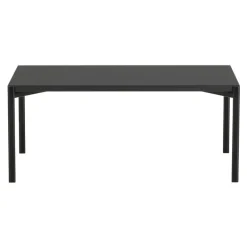 Artek Kiki lågt bord, 100 x 60 cm, svart - svart linoleum