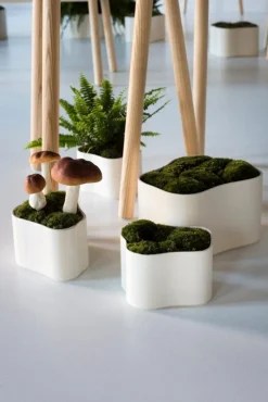 Artek Riihitie blomkruka B, medium, vitglansig