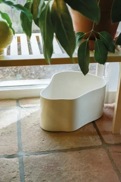 Artek Riihitie blomkruka A, stor, vitglansig