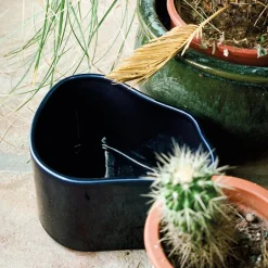 Artek Riihitie blomkruka A, stor, blåglansig