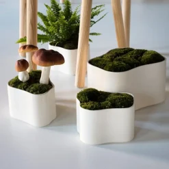 Artek Riihitie blomkruka A, stor, blåglansig