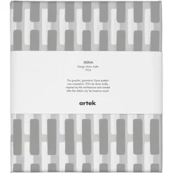 Artek Siena tyg av bomullskanvas, 150 x 300 cm, grå - ljusgrå