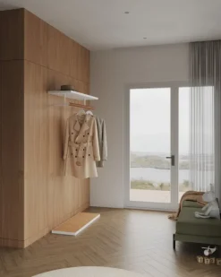 Asplund Belle klädhängare 120 cm, vit