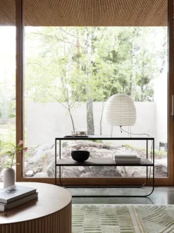 Asplund Grand Palais soffbord, 92 cm, teakbetsad ask