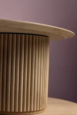 Asplund Palais Ovale soffbord, vitbetsad ek