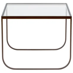 Asplund Tati soffbord 63,5 cm, högt, brons - transparent glas