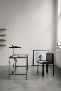 Astep Model 537 bordslampa, mässing - svart - vit marmor