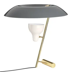 Astep Model 548 bordslampa, polerad mässing - grå