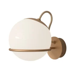 Astep Model 237/1 vägglampa, 14 cm, champagne