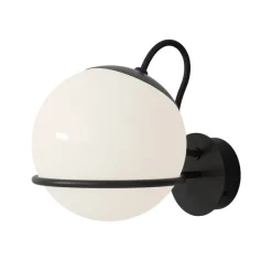 Astep Model 237/1 vägglampa, 14 cm, svart