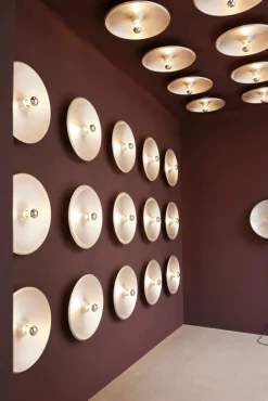 Astep Model 262 vägg-/taklampa, satinerad aluminium