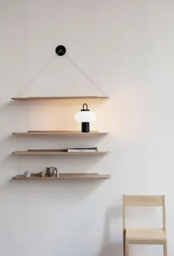 Astep Nox, bärbar bordslampa, svart