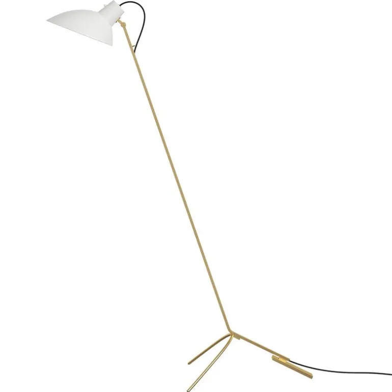 Astep VV Cinquanta golvlampa, mässing - vit