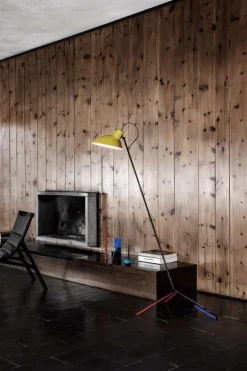 Astep VV Cinquanta golvlampa, Mondrian - gul