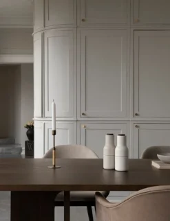 Audo Copenhagen Bottle Grinder, 2 delar, keramik, sand - valnöt