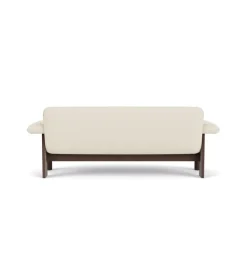 Audo Copenhagen Brasilia soffa, 2-sits, mörkbetsad ek - Baru vit 0200