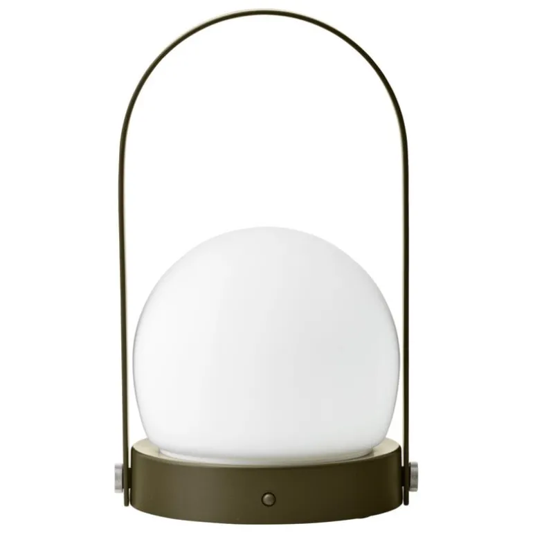 Audo Copenhagen Carrie bärbar bordlampa, utomhus, oliv