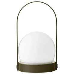 Audo Copenhagen Carrie bärbar bordlampa, utomhus, oliv