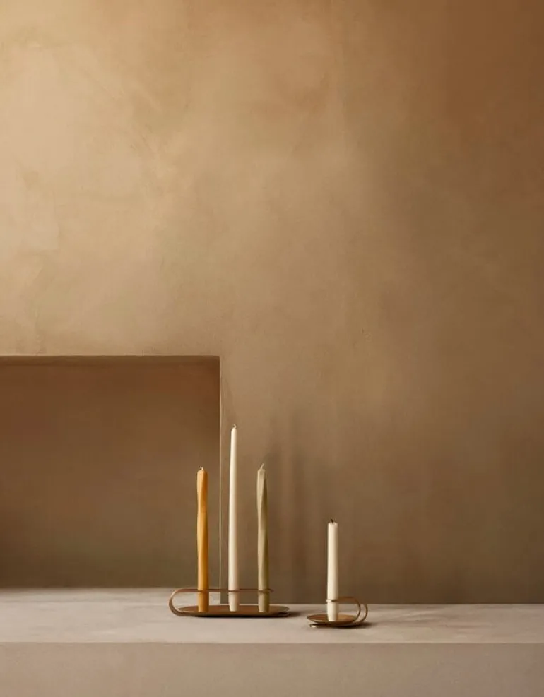 Audo Copenhagen Clip ljusstake, 3-armad, mässing