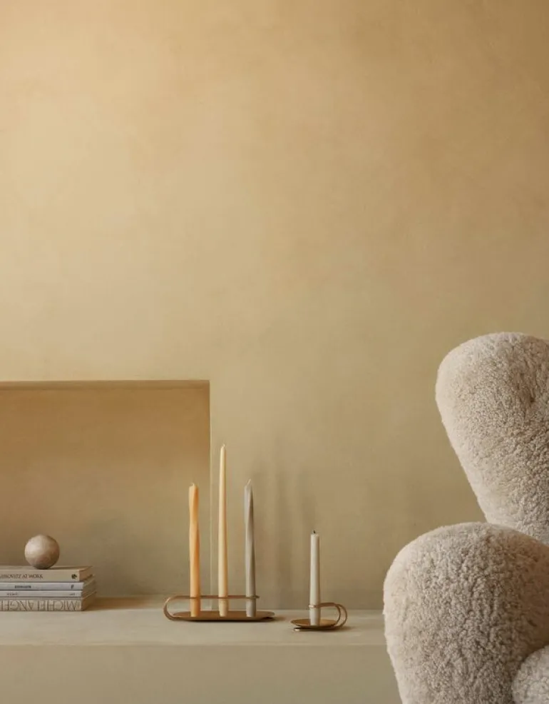 Audo Copenhagen Clip ljusstake, 3-armad, mässing