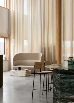 Audo Copenhagen Co barstol 75,5 cm, svart stål - ek