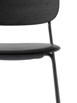 Audo Copenhagen Co stol, svart ek - svart läder