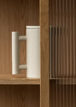 Audo Copenhagen Curiosity skåp, lågt, ek - glas