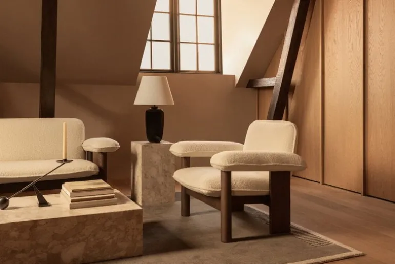 Audo Copenhagen Duomo matta, 270 x 270 cm, marmorgrå