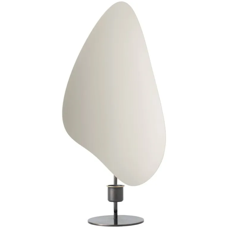 Audo Copenhagen Flambeau ljusstake, 34 cm, bronsfärgad mässing - grå