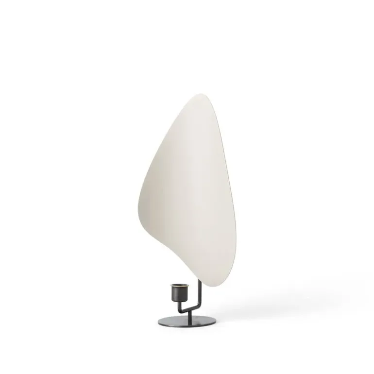 Audo Copenhagen Flambeau ljusstake, 34 cm, bronsfärgad mässing - grå