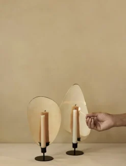 Audo Copenhagen Flambeau ljusstake, 30 cm, svart - mässing