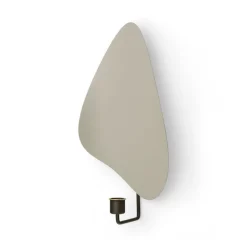 Audo Copenhagen Flambeau väggkandelaber, 34 cm, bronsfärgad mässing - grå