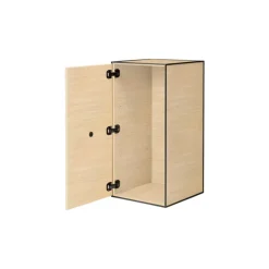 Audo Copenhagen Frame 70 med dörr, 2 hyllor, ek