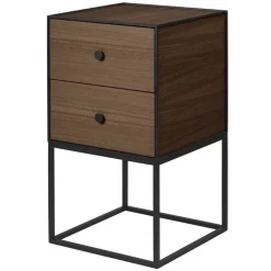 Audo Copenhagen Frame 35 sidobord med 2 lådor, rökt ek