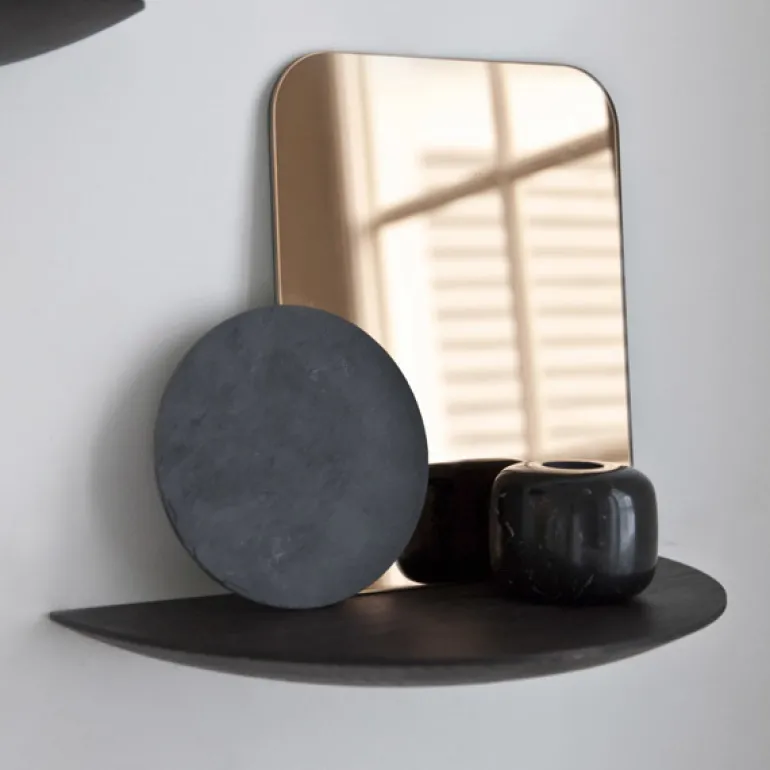 Audo Copenhagen Gridy Fungi hylla, medium, svart