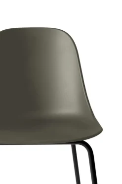 Audo Copenhagen Harbour barstol 73 cm, olive - svart stål