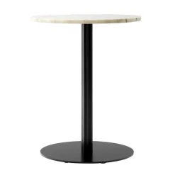 Audo Copenhagen Harbour Column matbord, 60 cm, svart bas - Eztremoz-marmor