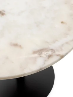 Audo Copenhagen Harbour Column matbord, 105 cm, svart bas - Eztremoz-marmor